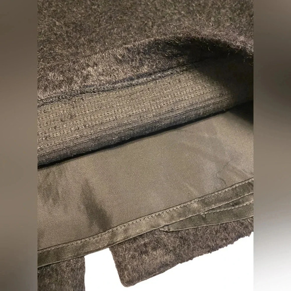 Milly of New York Linen Mohair Wool Blend Black Textured Skirt - Picture 6 of 10